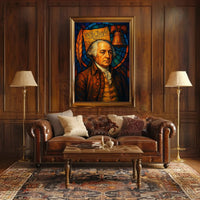 Founding Father Legacy Stained Glass Historical or Presidential Poster