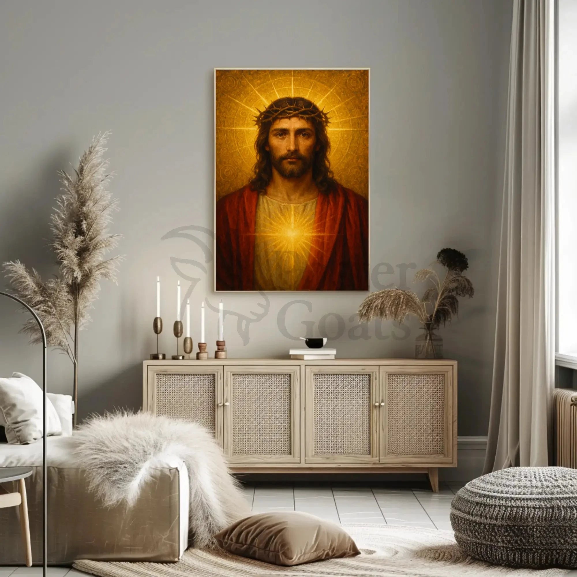 Sacred Heart Traditional Religious Art Poster
