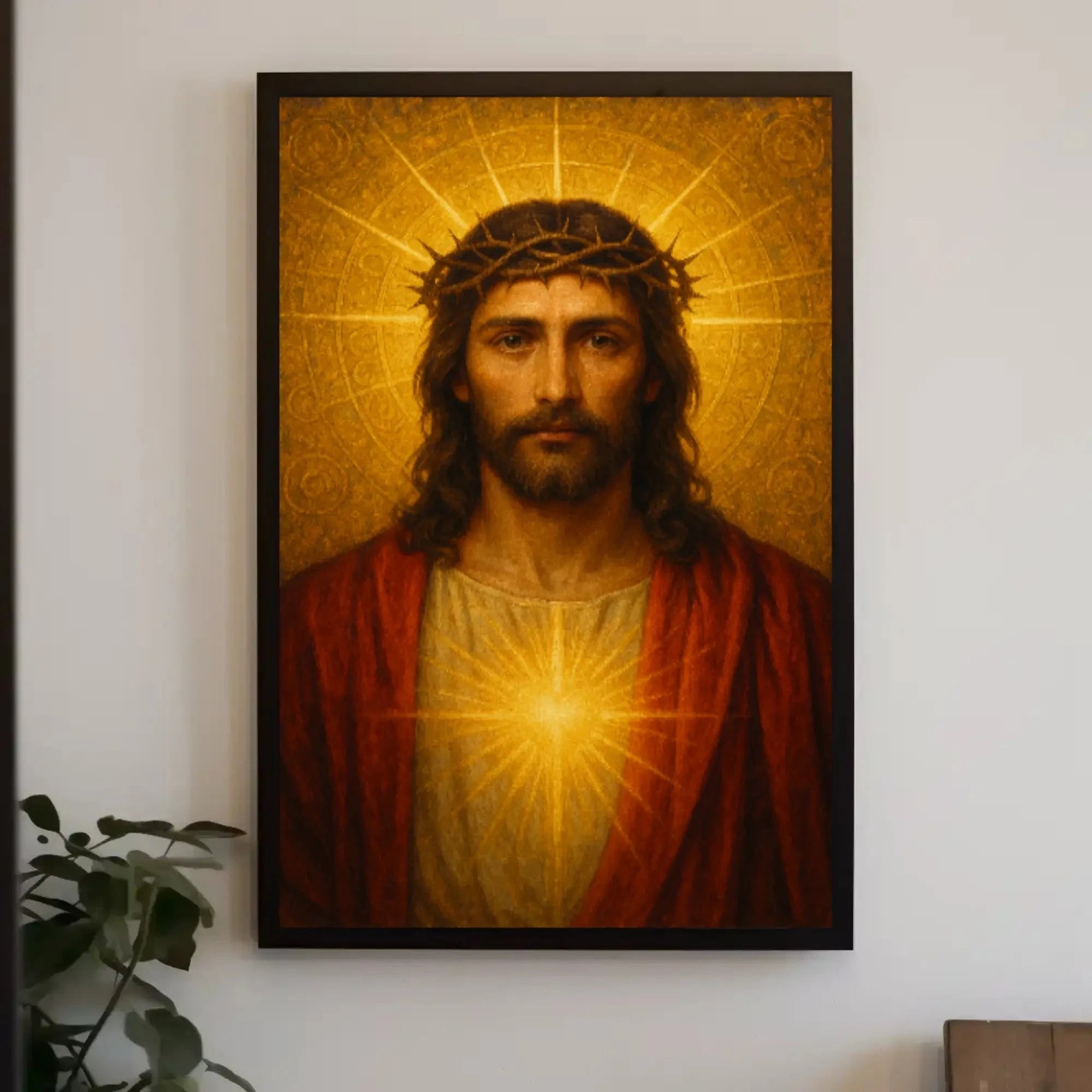 Sacred Heart Traditional Religious Art Poster