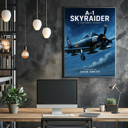 A-1 Skyraider Historic Legacy Poster Wall Art Print PosterGoat