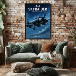 A-1 Skyraider Historic Legacy Poster Wall Art Print PosterGoat