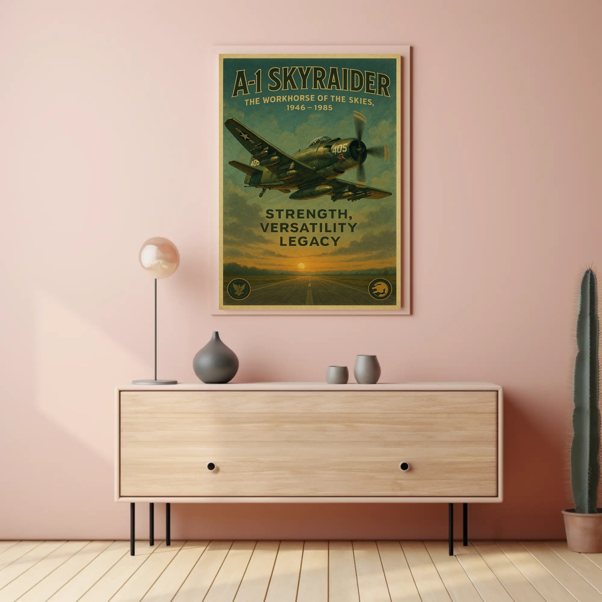 A-1 Skyraider The Workhorse Of The Poster PosterGoat