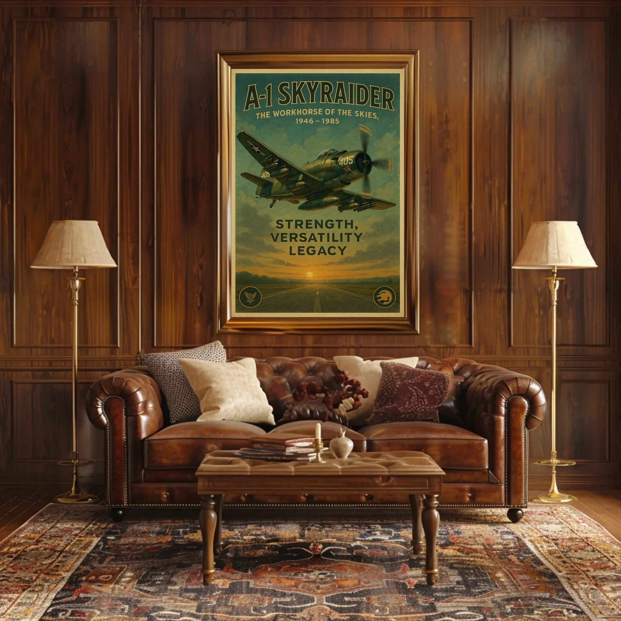 A-1 Skyraider The Workhorse Of The Poster PosterGoat