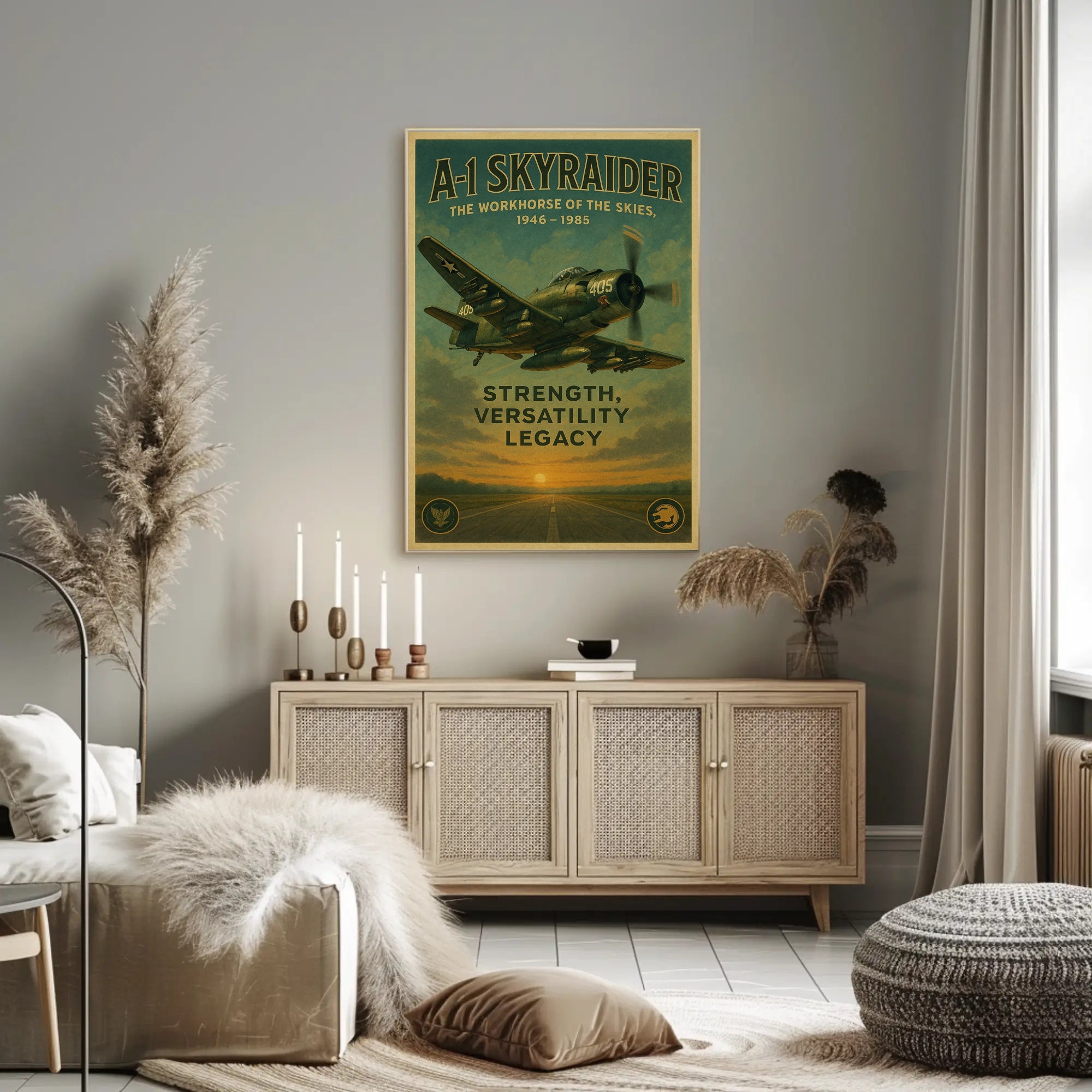 A-1 Skyraider The Workhorse Of The Poster PosterGoat