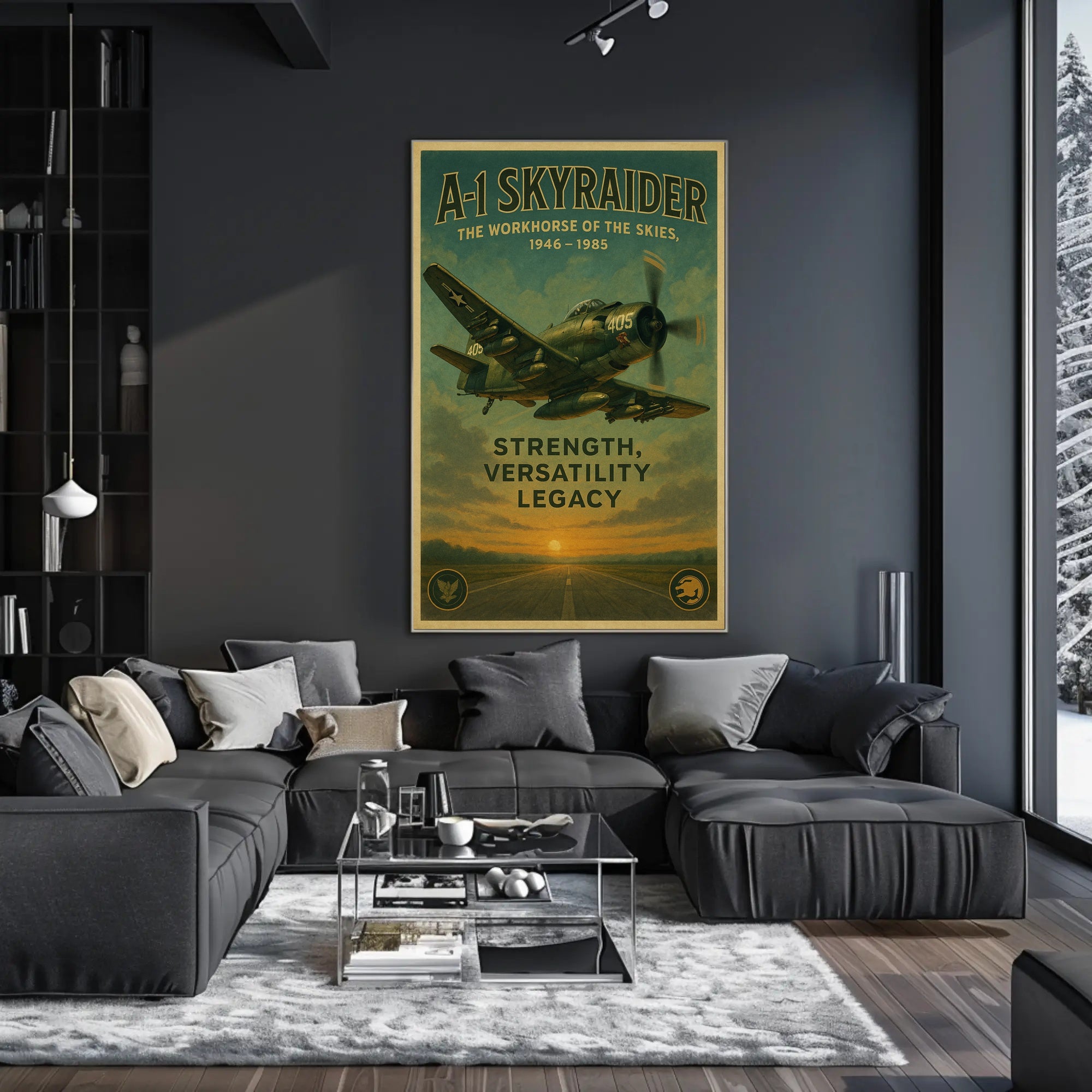 A-1 Skyraider The Workhorse Of The Poster PosterGoat