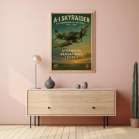 A-1 Skyraider Vintage Poster of the Workhorse of the Skies PosterGoat