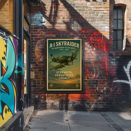 A-1 Skyraider Vintage Poster of the Workhorse of the Skies PosterGoat
