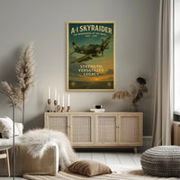 A-1 Skyraider Vintage Poster of the Workhorse of the Skies PosterGoat
