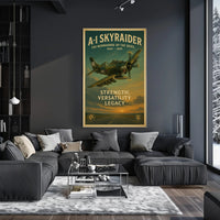 A-1 Skyraider Vintage Poster of the Workhorse of the Skies PosterGoat