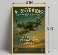 A-1 Skyraider Vintage Poster of the Workhorse of the Skies PosterGoat
