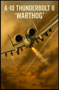 A-10 Thunderbolt II Warthog Dynamic Dive Poster Print PosterGoat
