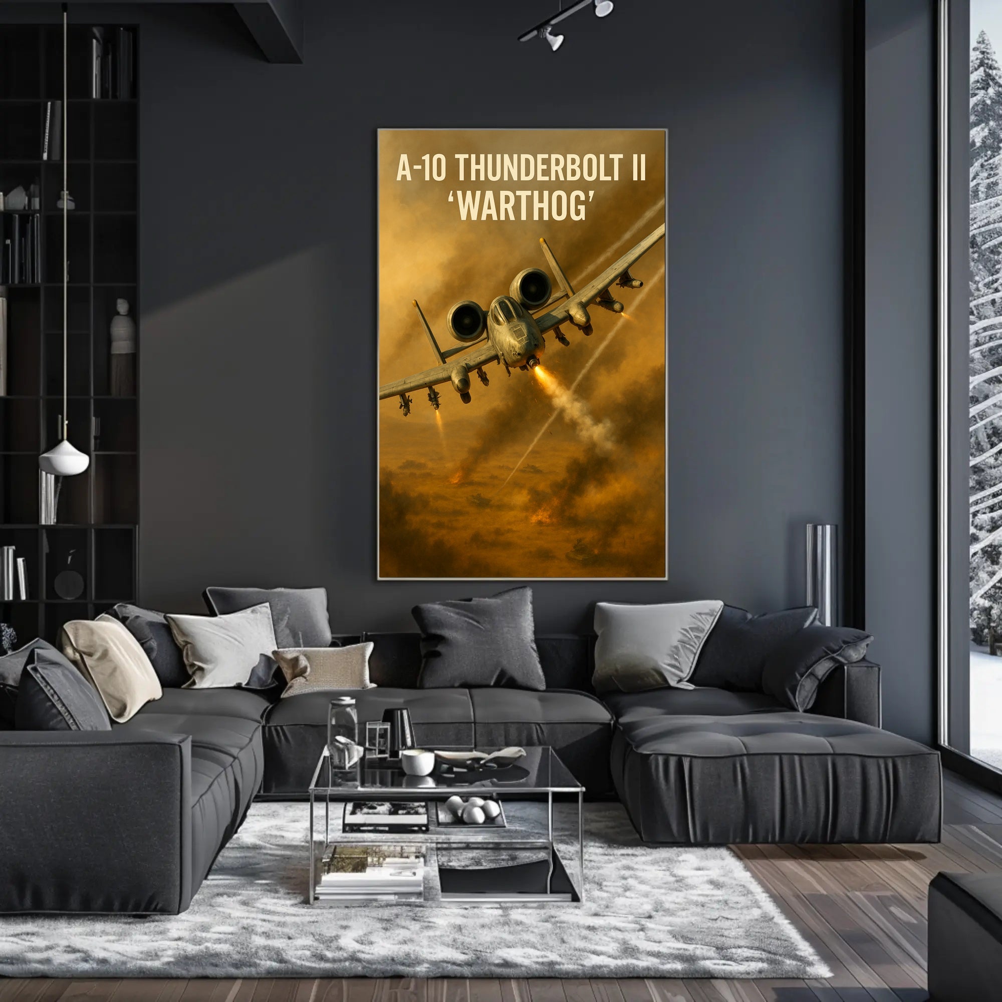 A-10 Thunderbolt II Warthog Dynamic Dive Poster Print PosterGoat