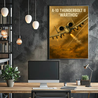 A-10 Thunderbolt II Warthog Dynamic Dive Poster Print PosterGoat