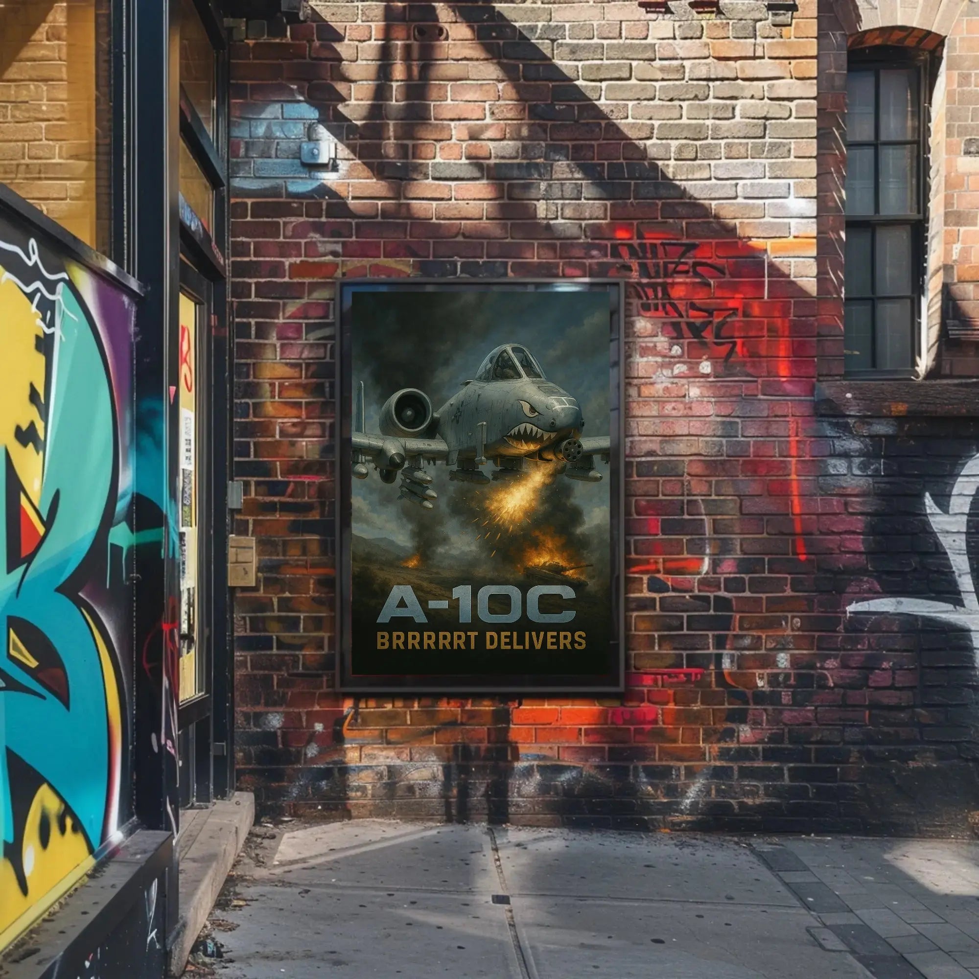 A-10C Brrrrrt Combat Zone Poster Artwork PosterGoat