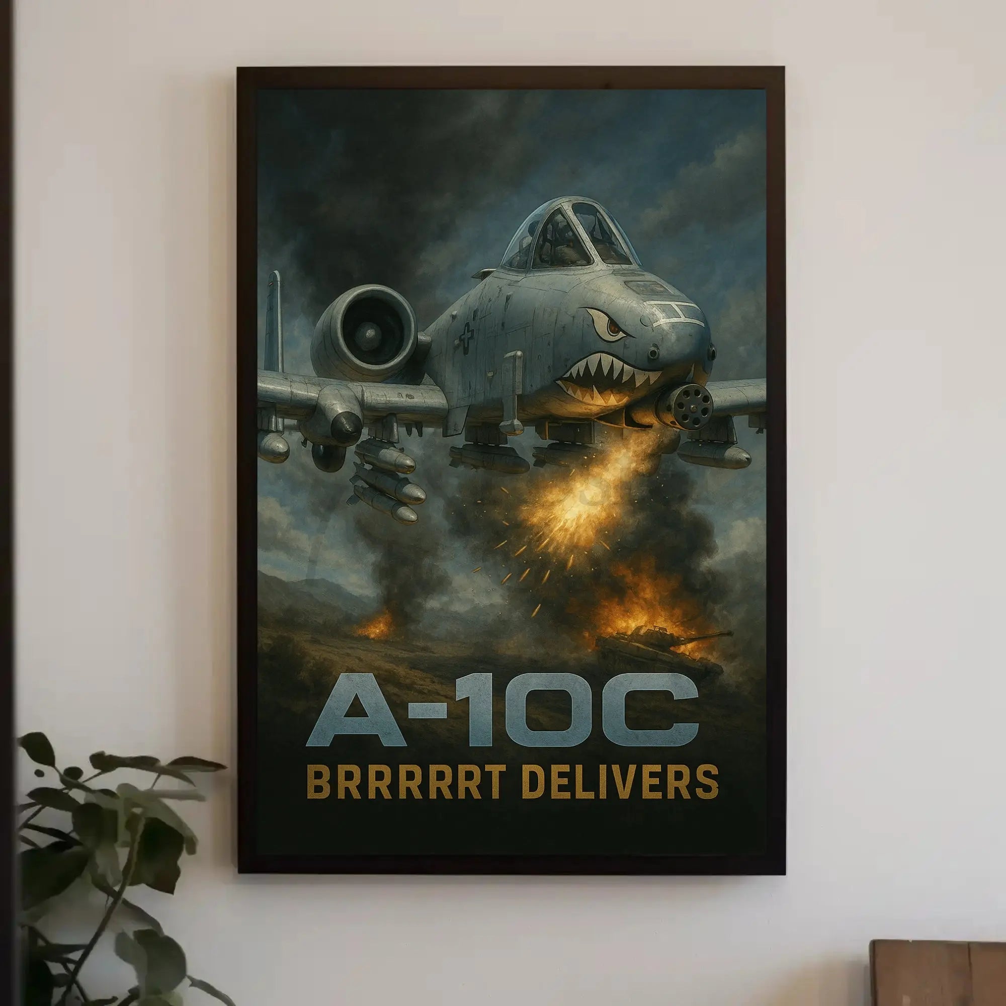 A-10C Brrrrrt Combat Zone Poster Artwork PosterGoat