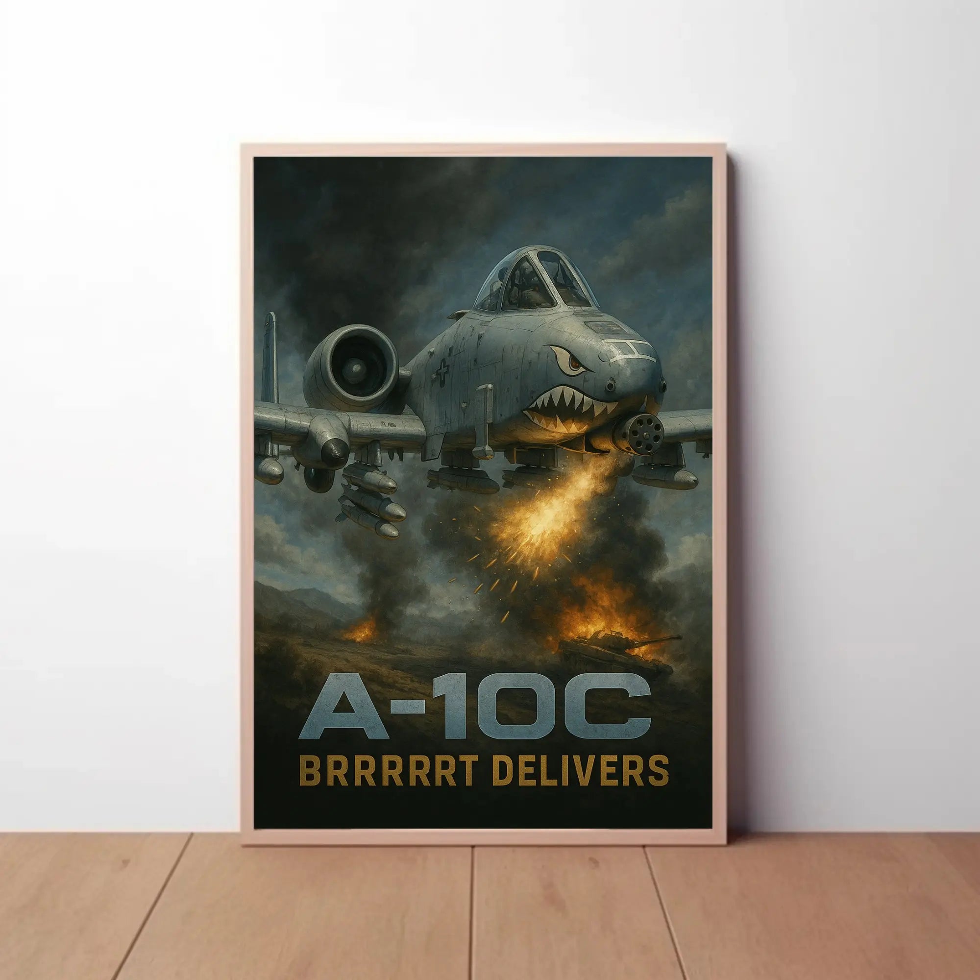 A-10C Brrrrrt Combat Zone Poster Artwork PosterGoat