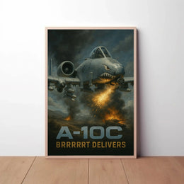 A-10C Brrrrrt Combat Zone Poster Artwork PosterGoat