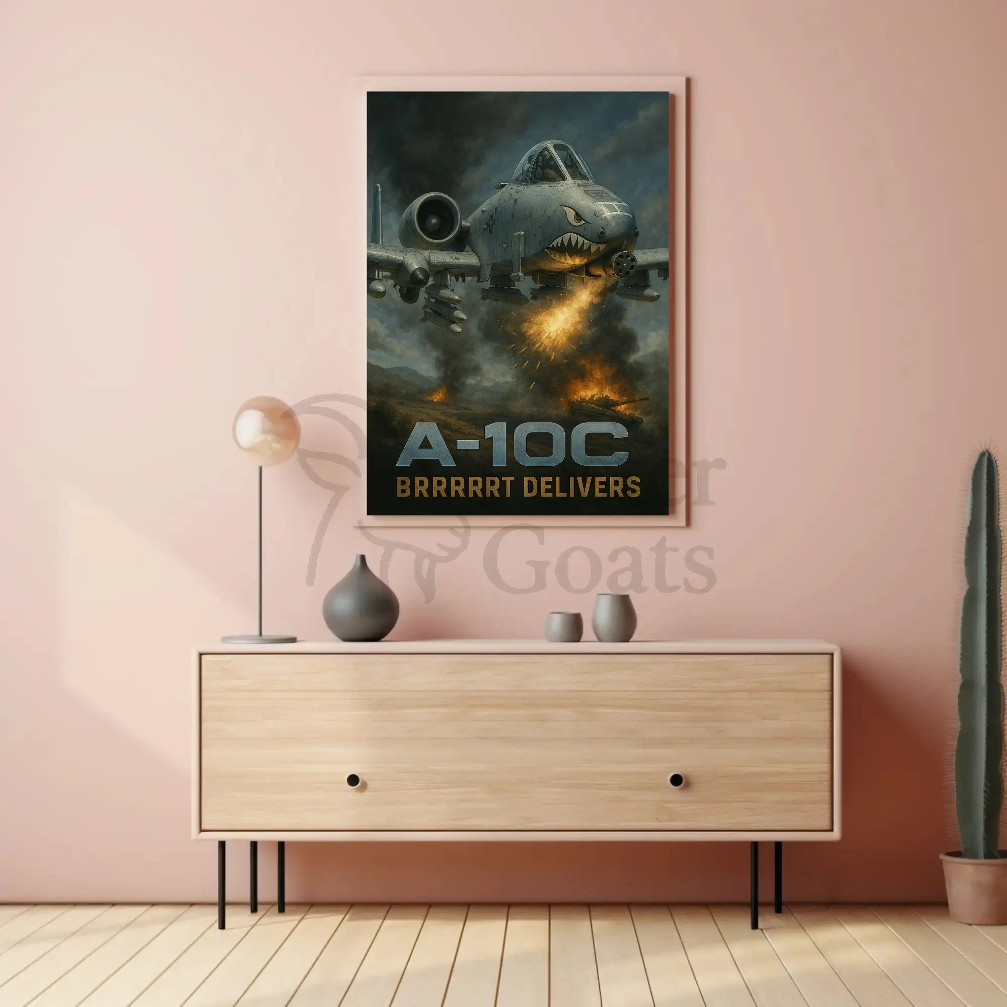 A-10C Brrrrrt Combat Zone Poster Artwork PosterGoat