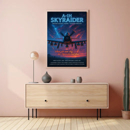 A-1H Skyraider Ground Attack Legend Poster PosterGoat