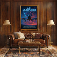A-1H Skyraider Ground Attack Legend Poster PosterGoat