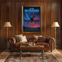 A-1H Skyraider Ground Attack Legend Poster PosterGoat