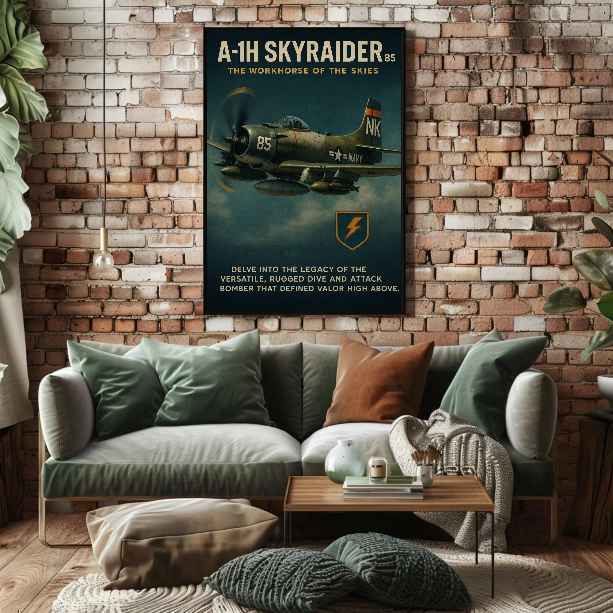 A-1H Skyraider The Workhorse Of The Poster PosterGoat