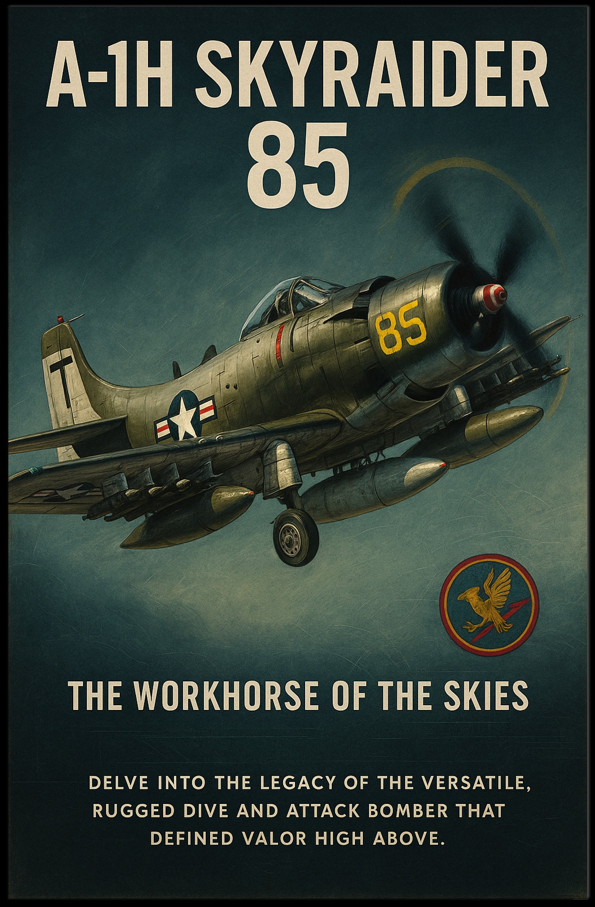 A-1H Skyraider The Workhorse of the Skies Poster PosterGoat