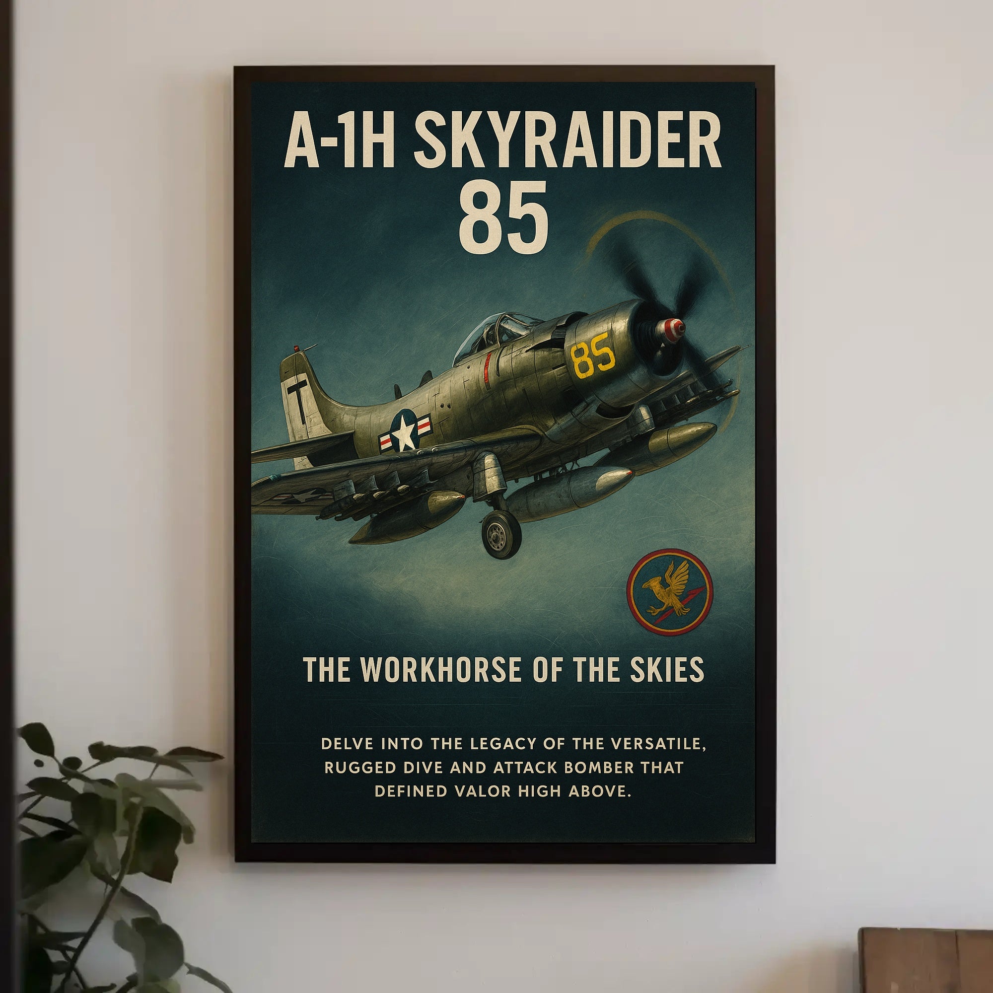 A-1H Skyraider The Workhorse of the Skies Poster PosterGoat