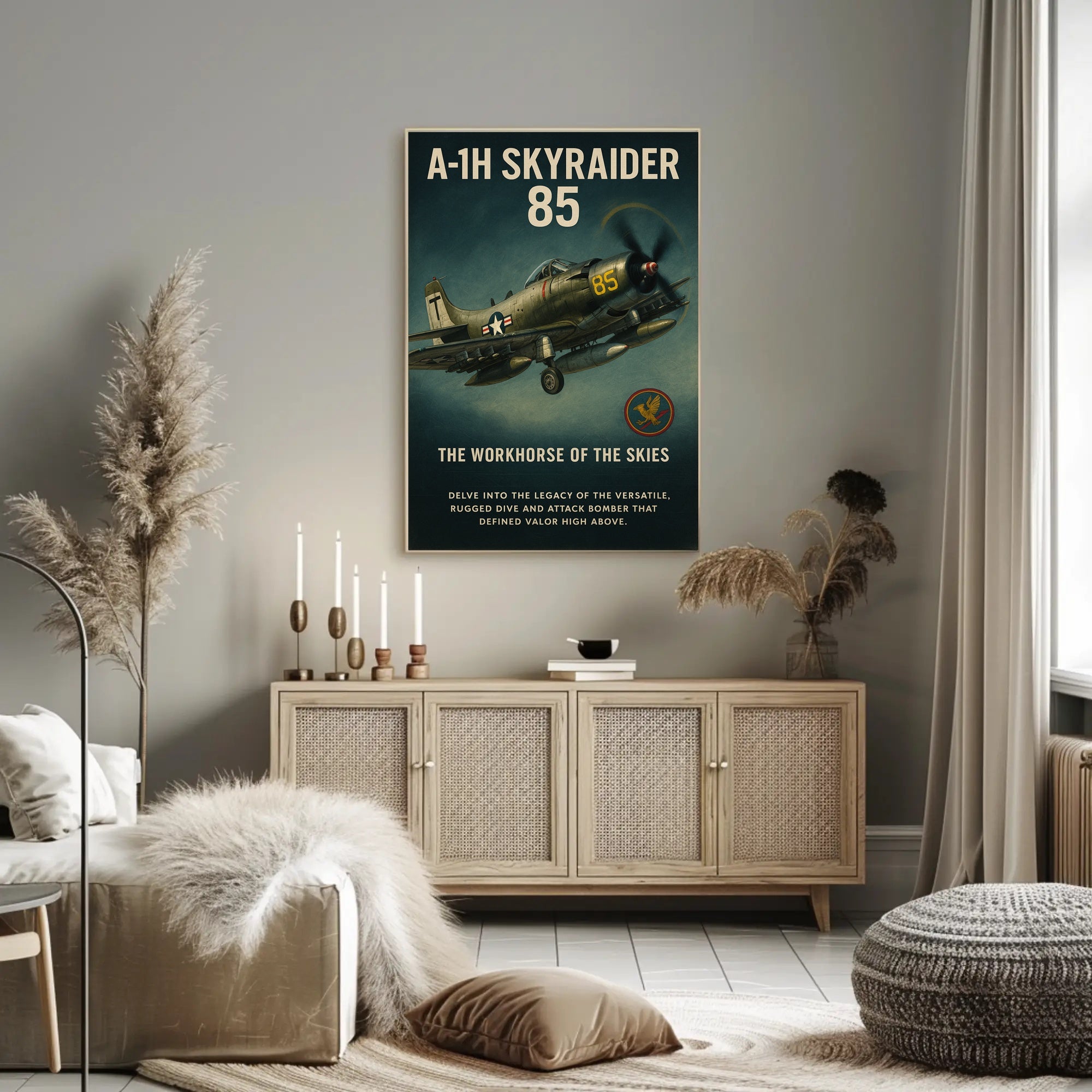 A-1H Skyraider The Workhorse of the Skies Poster PosterGoat