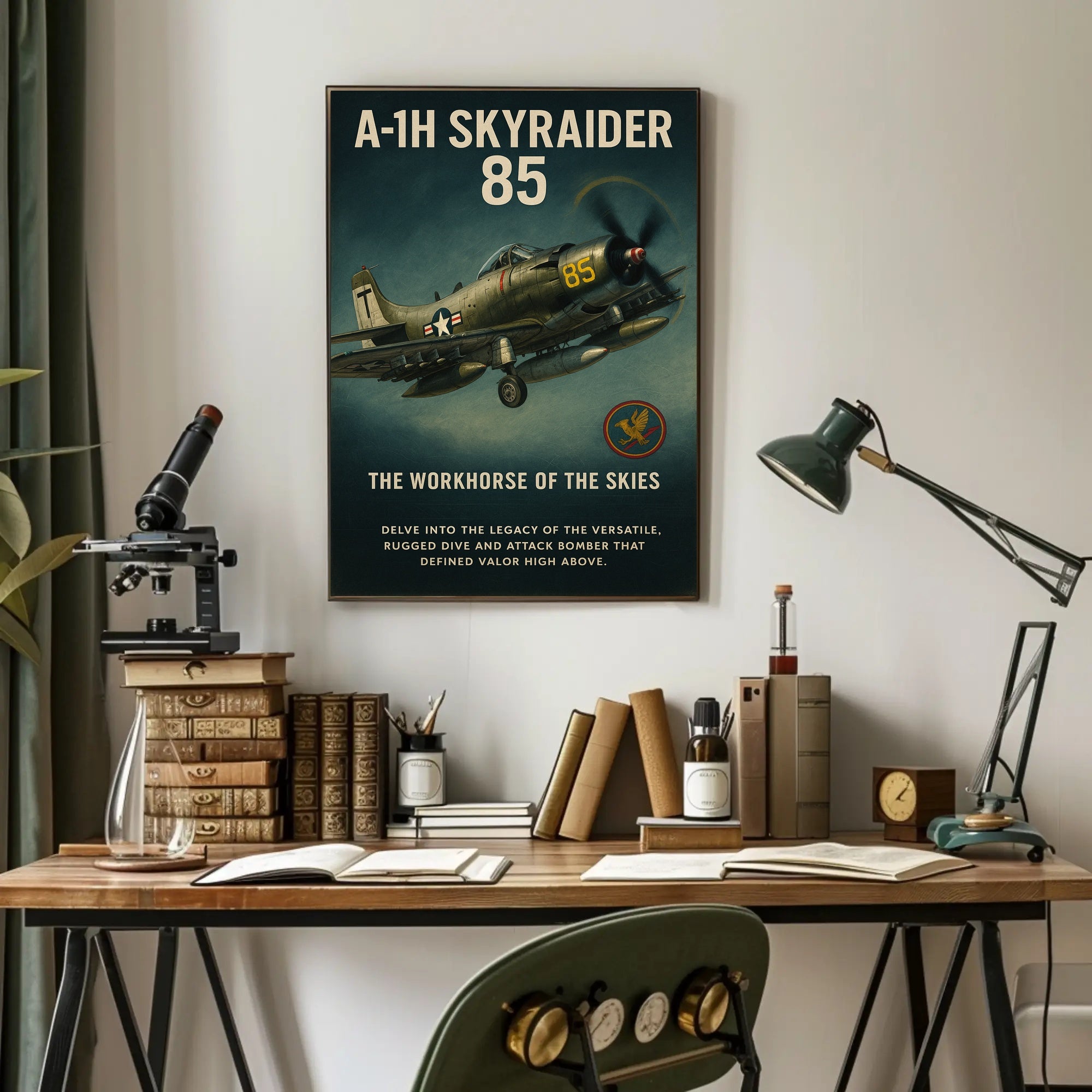A-1H Skyraider The Workhorse of the Skies Poster PosterGoat