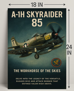 A-1H Skyraider The Workhorse of the Skies Poster PosterGoat