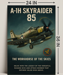A-1H Skyraider The Workhorse of the Skies Poster PosterGoat