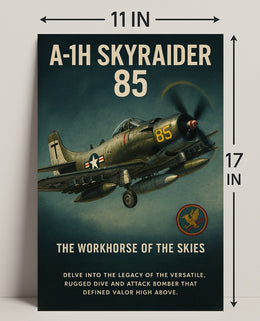 A-1H Skyraider The Workhorse of the Skies Poster PosterGoat