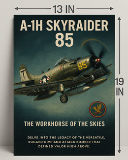 A-1H Skyraider The Workhorse of the Skies Poster PosterGoat