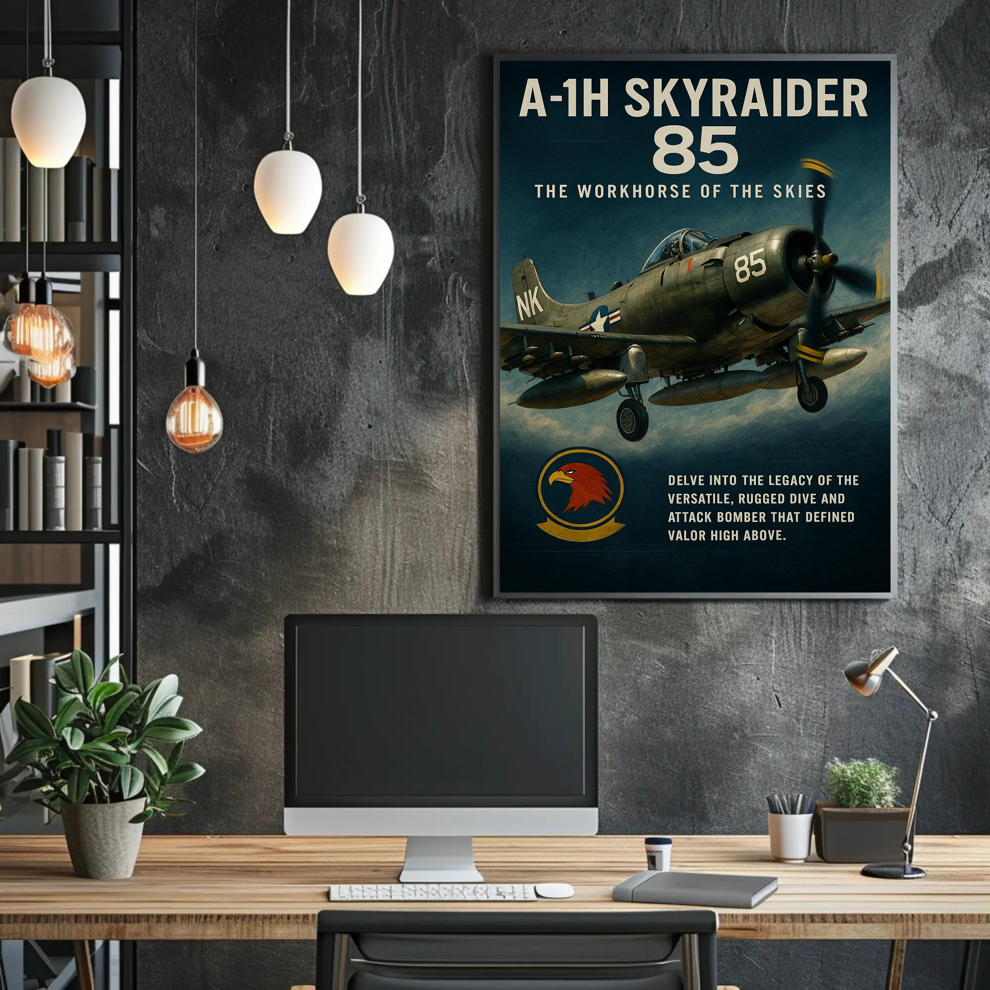 A-1H Skyraider The Workhorse of the Skies Poster PosterGoat