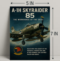 A-1H Skyraider The Workhorse of the Skies Poster PosterGoat