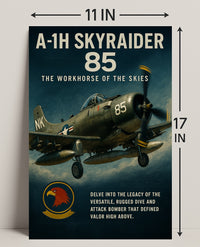 A-1H Skyraider The Workhorse of the Skies Poster PosterGoat