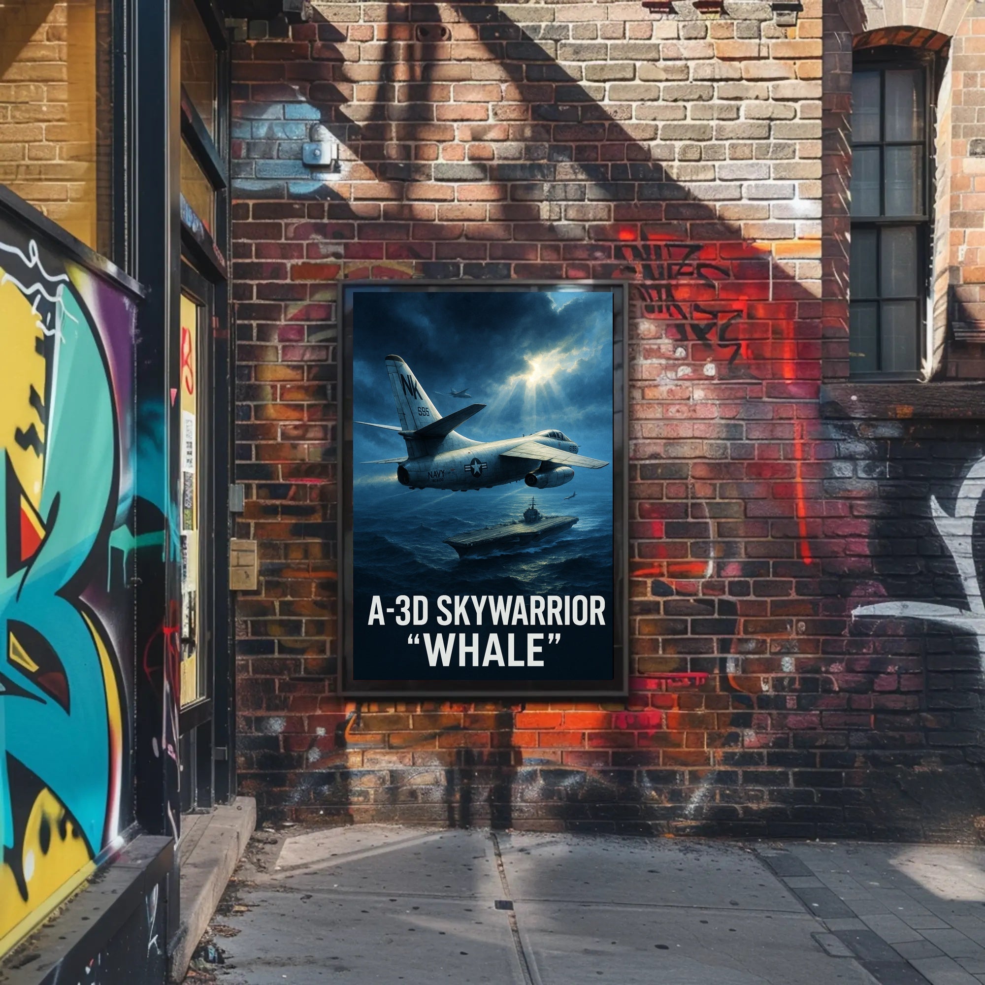 A-3D Skywarrior "Whale" Poster PosterGoat