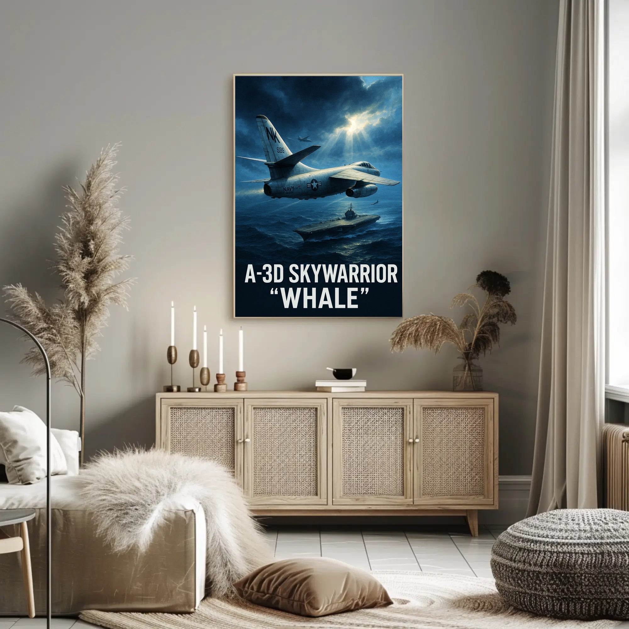 A-3D Skywarrior "Whale" Poster PosterGoat