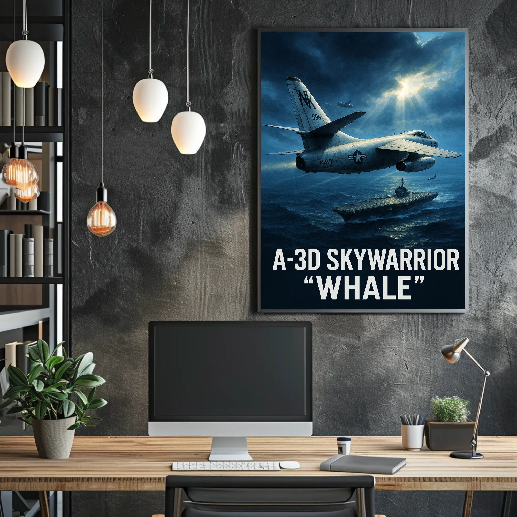 A-3D Skywarrior "Whale" Poster PosterGoat