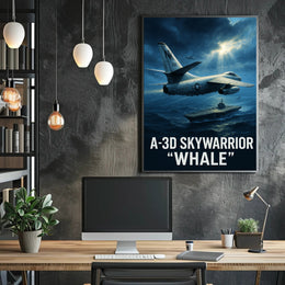 A-3D Skywarrior "Whale" Poster PosterGoat