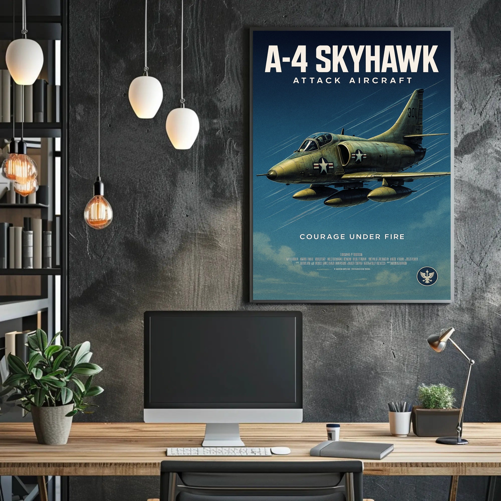A-4 Skyhawk Courage Under Fire Poster PosterGoat