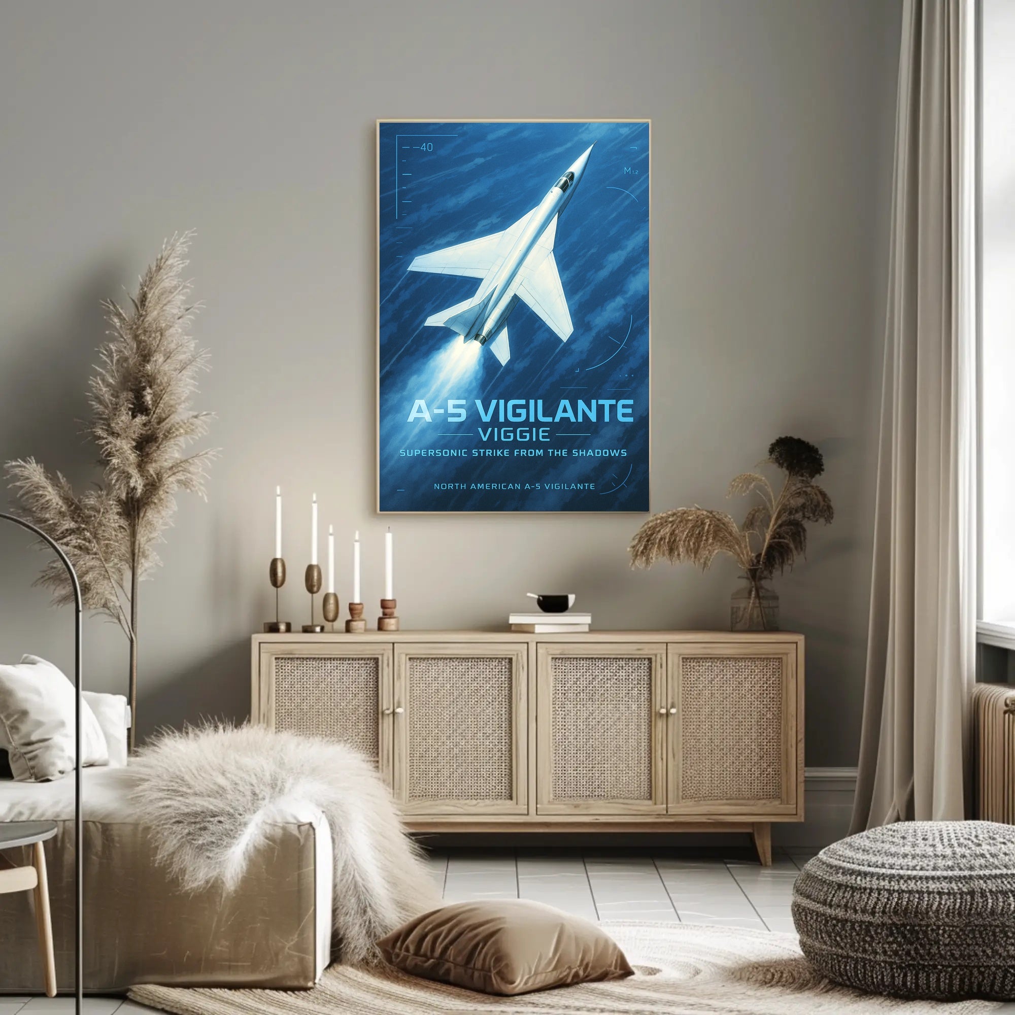 A-5 Vigilante Supersonic Strike Poster PosterGoat