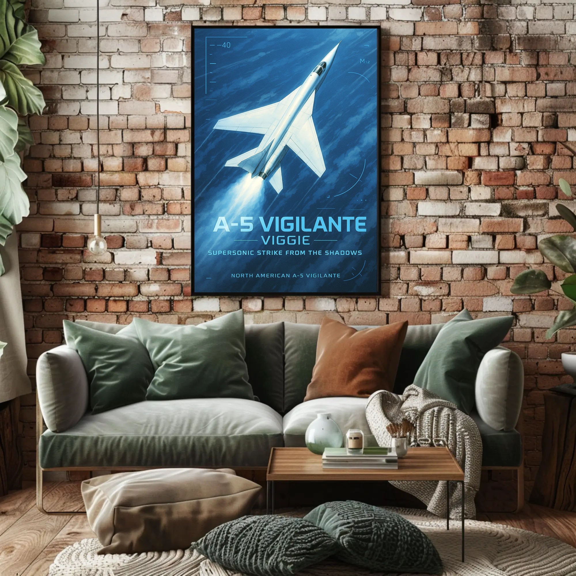 A-5 Vigilante Supersonic Strike Poster PosterGoat