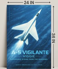A-5 Vigilante Supersonic Strike Poster PosterGoat