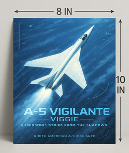 A-5 Vigilante Supersonic Strike Poster PosterGoat