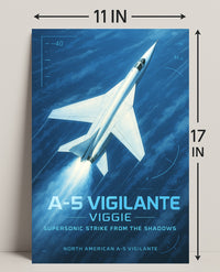 A-5 Vigilante Supersonic Strike Poster PosterGoat