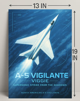 A-5 Vigilante Supersonic Strike Poster PosterGoat