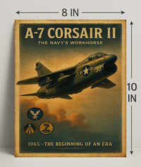 A-7 Corsair II The Navys Workhorse Poster PosterGoat