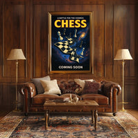 A Battle for the Cosmos Chess Poster Wall Art PosterGoat